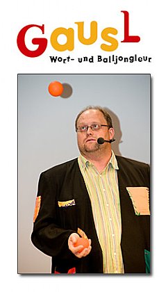 Wort und Balljongleur GausL